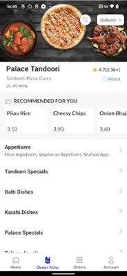 Palace Tandoori android App screenshot 2